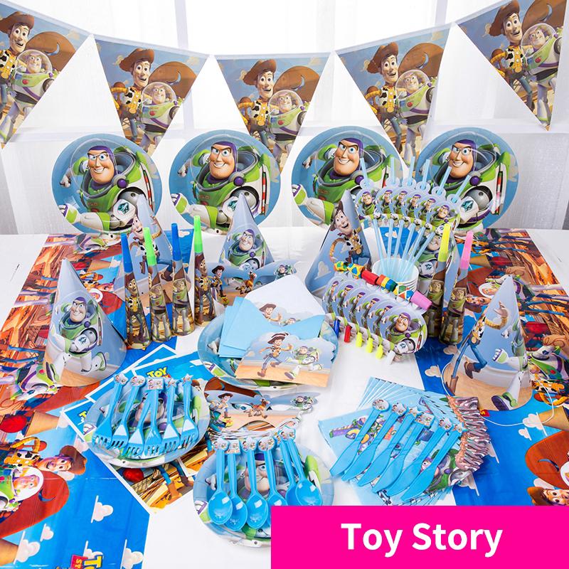 ชุดของเล่นธีม Toy Story สําหรับตกแต่งงานปาร์ตี้วันเกิดเด็ก