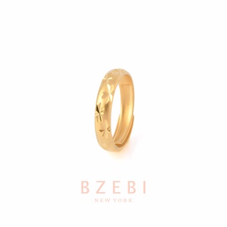 BZEBI แหวนทองครึ่งสลึง แหวนแฟชั่นผู้หญิง แหวนแฟชั่นสไตล์เกาหลี แหวนทองคำ แหวนทอง แหวนทอง 18K สำหรับผู้หญิง แหวนสไตล์ตะวันตก 517r