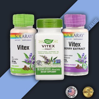 ไวเท๊กซ์  หรือเชสต์เบอร์รี่ ( Vitex, Chasteberry ) ชนิดเม็ด Solaray, Natures Way