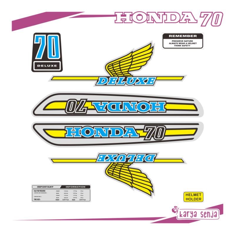 สติ๊กเกอร์ HONDA C70 STD