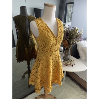 💛💛 You Are My Sunshine Lined Lace Sundress