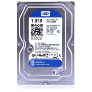 อุปกรณ์จัดเก็บข้อูล ฮาร์ดดิสก์ Western Digital 1 TB HDD WD BLUE (7200RPM, 64MB, SATA-3, WD10EZEX)