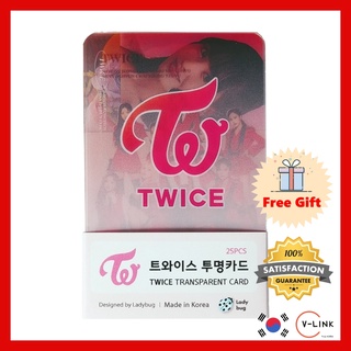 K-POP IDOL TWICE อะคริลิคโปร่งใส โฟโต้การ์ดคุณภาพสูง ชุด 25pcs