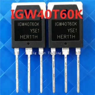 ทรานซิสเตอร์ทรานซิสเตอร์ IGW40T60K TO-3P IGW40T60U IGW40T60F IGW40T60 40T60 TO3P 40A / 600V IGBT 5 ชิ้น