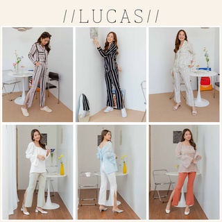 Lucas Trousers กางเกงขาม้า ผ่าข้าง ซิปหลัง