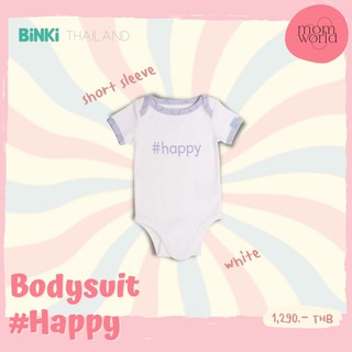 BiNKi Bodysuit - Short Sleeve Happy (Lilac, White)