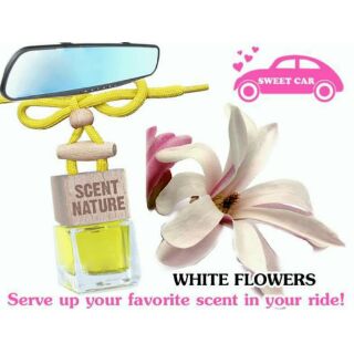 car air fresheners "scentnature"
น้ำหอมปรับอากาศภายในรถยนต์ กลิ่น ไวท์ ฟลาวเวอร์