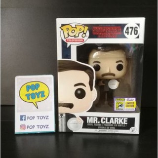 FUNKO POP STRANGER THINGS MR.CLARKE 476 SDCC EXCLUSIVE 2017 ของแท้ งานเก่าเลิกผลิตแล้ว หายาก แถมกล่องใส มีของพร้อมส่ง