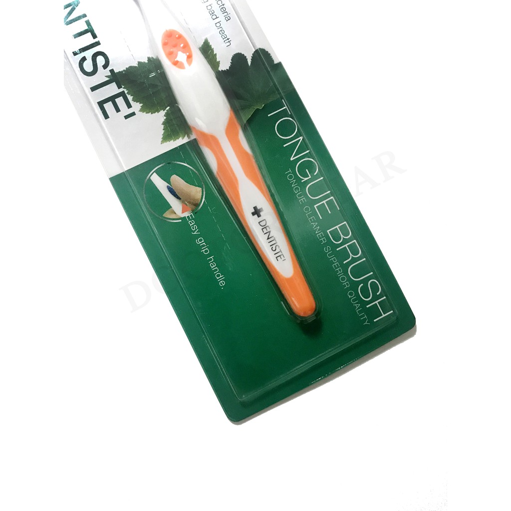 (✅ร้านเภสัชกร✅) Dentiste Tongue Brush *New Edition* ที่แปรงลิ้นแบบขนแปรง (ที่ขูดลิ้น แปรงกวาดลิ้น เดนทิสเต้) *ด้ามคละสี ราคา ถูกที่สุด ดีลบีเคเค แกลเลอรีภาพที่ 4