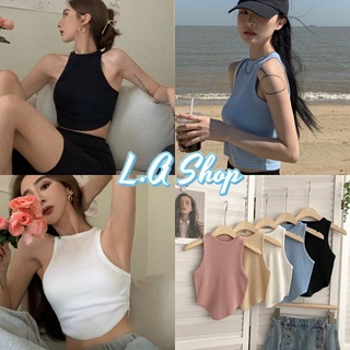 L.A Shop- พร้อมส่ง ​เสื้อกล้ามไหมพรม สีพาลเทล น่ารักใส่เที่ยวคิ้วๆ "13509"