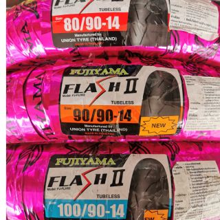 ขอบ14 ยางนอกมอเตอร์ไซค์ Fujiyama Flash ii  Tubeless