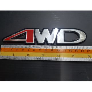 Logo 4WD งานเรนซิ่น 15×3cm ของรถ toyota