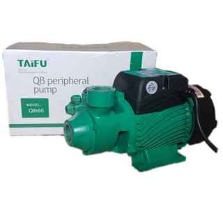 ปั๊มน้ำหอยโข่งหน้าเล็ก ขนาด 1 นิ้ว 1/2 แรงม้า Clean water pump ยี่ห้อ TAIFU รุ่น QB60 ***ไม่พร้อมรับสินค้ากรุณาอย่าสั่งเ