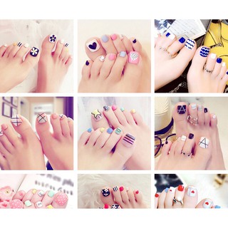 พร้อมส่ง Hot toenail sticker สติกเกอร์ติดเล็บเท้า 【Part2】แฟชั่นสไตล์ สวยเก๋ ลายน่ารัก สีพาสเทล สนู๊  mama studio