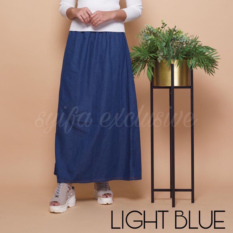 GUARANTE ราคาพิเศษ SKIRT JEAN MUSLIMAH NEW DESIGN SKIRT JEAN VIRAL