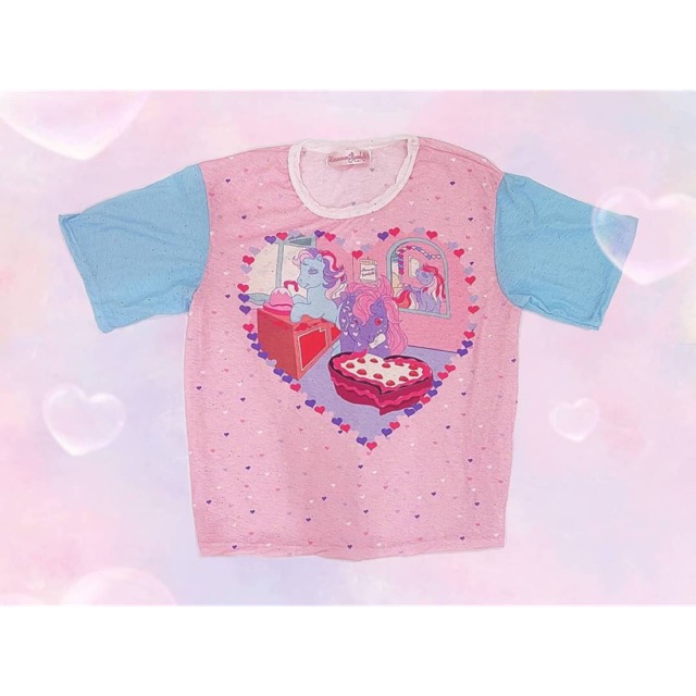 Macaron hombeth🏩เสื้อนืดพิมพ์ลายอย่างดีงานแท้สีสด
