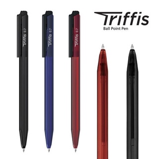 Monami ปากกาลูกลื่น Triffis 0.7 มม. **สีน้ำเงิน 5 ด้าม แถม สีแดง 1 ด้าม** โค้ดINCSM3Lลด20฿ขั้นต่ำ49฿