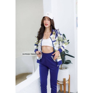 2สี set jacket+pants ชุดวอร์ม รุ่นซิป CODE:9990