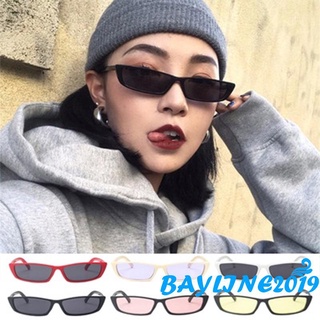 Bay-แว่นตากันแดดสําหรับผู้ชายผู้หญิงกรอบสีพื้นสไตล์วินเทจเหมาะกับงานปาร์ตี้