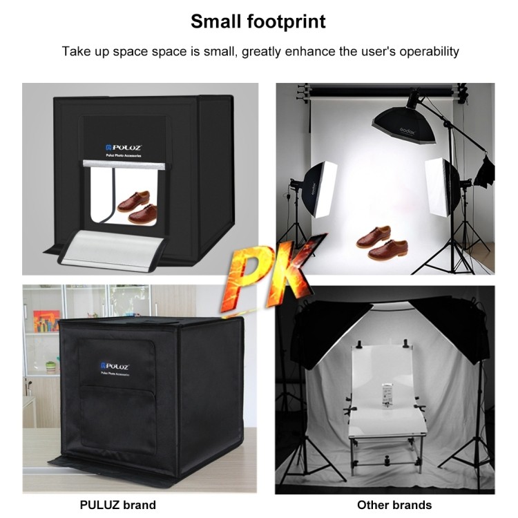 PULUZ LIGHT STUDIO BOX ขนาด 40x40CM แถมฟรี!! ฉากหลัง 6 สี
