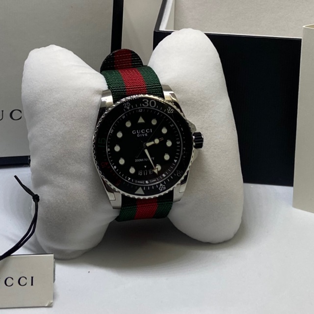 New ใหม่ พร้อมส่ง Gucci Dive watch, 45mm อปก ครบ