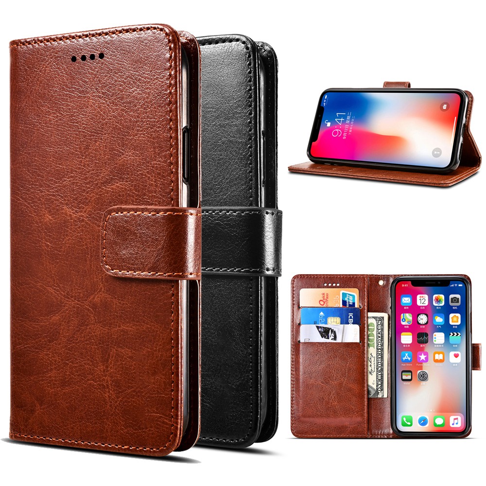 ✌✌✌Flip case Samsung Galaxy J2 Pro Core J4 J6 Plus J7 J8 2018 A7 A9 A8 Leather Case Magnetic Wallet Case Flip Cover 5By5