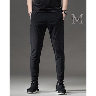 PLAIN.M.SHOP กางเกงวอร์มผู้ชายปลายจั้ม [ Spandex X Nylon ]  #ลืมกางเกงวอร์มแบบเดิมๆที่เคยมี