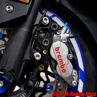 ขาจับปั๊ม Brembo 4P หูชิดซ้าย 50 mm ใส่จานขนาด 300 mm / Forza-300-350 ปี 2018-2023 [Revolution]