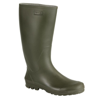 รองเท้าบูท บูท รองเท้าบูทเดินป่า บูทยางทรงสูงกันน้ำ SOLOGNAC Waterproof Tall Wellies - Khaki