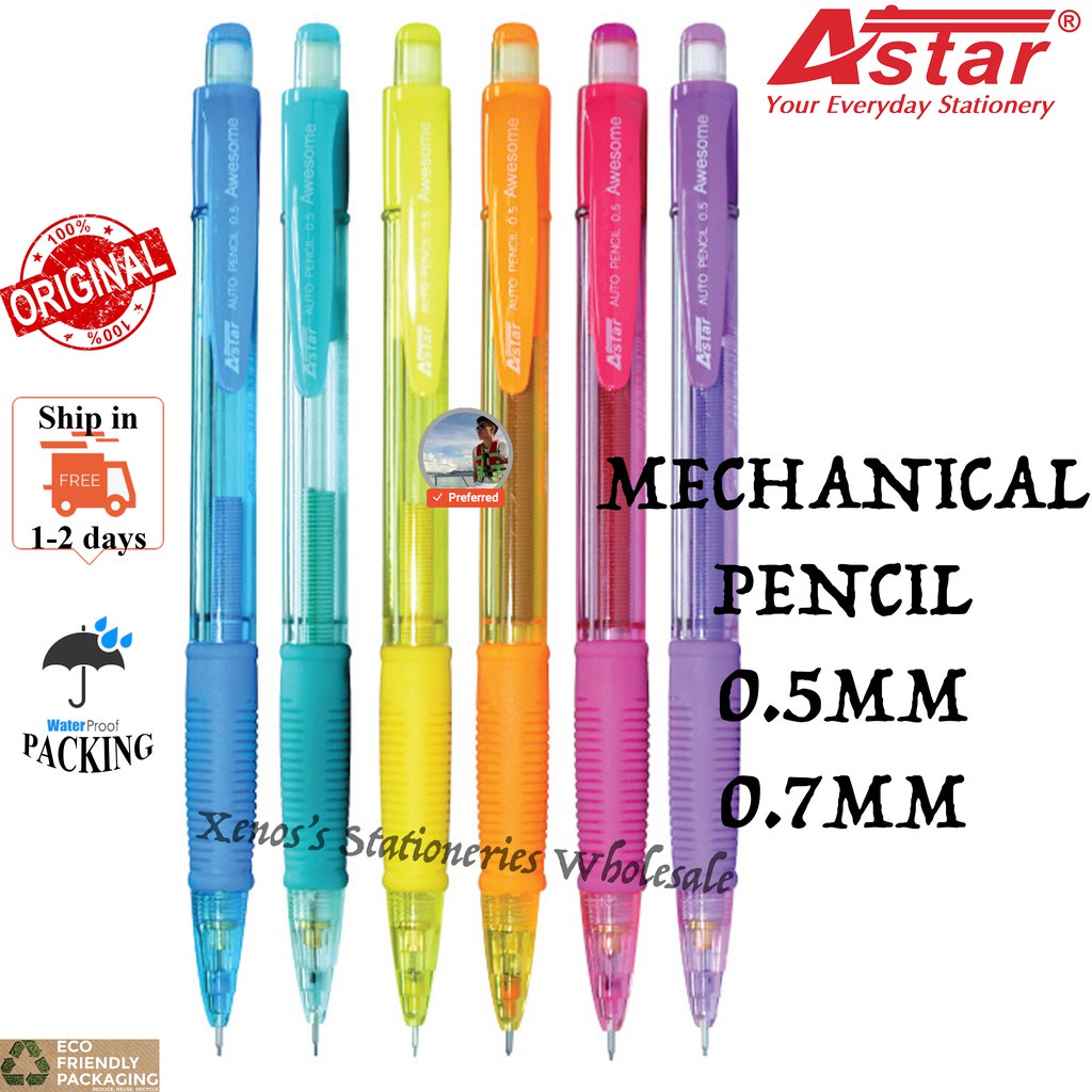 ASTAR MP-X5 (0.5MM) / ASTAR MP-X7 (0.7MM) SHAKER MECHANICAL PENCIL / PENCIL TEAN SHAKER
