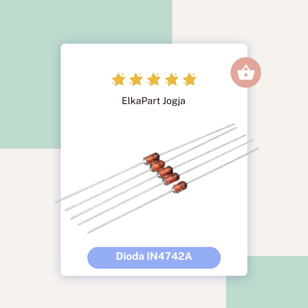 ไดโอดไดโอด Zener 1N4742A IN4742A Do41 1W 12V 1N 4742A IN 4742A