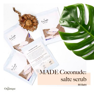 MADE Coconude : salted scrub 40g.