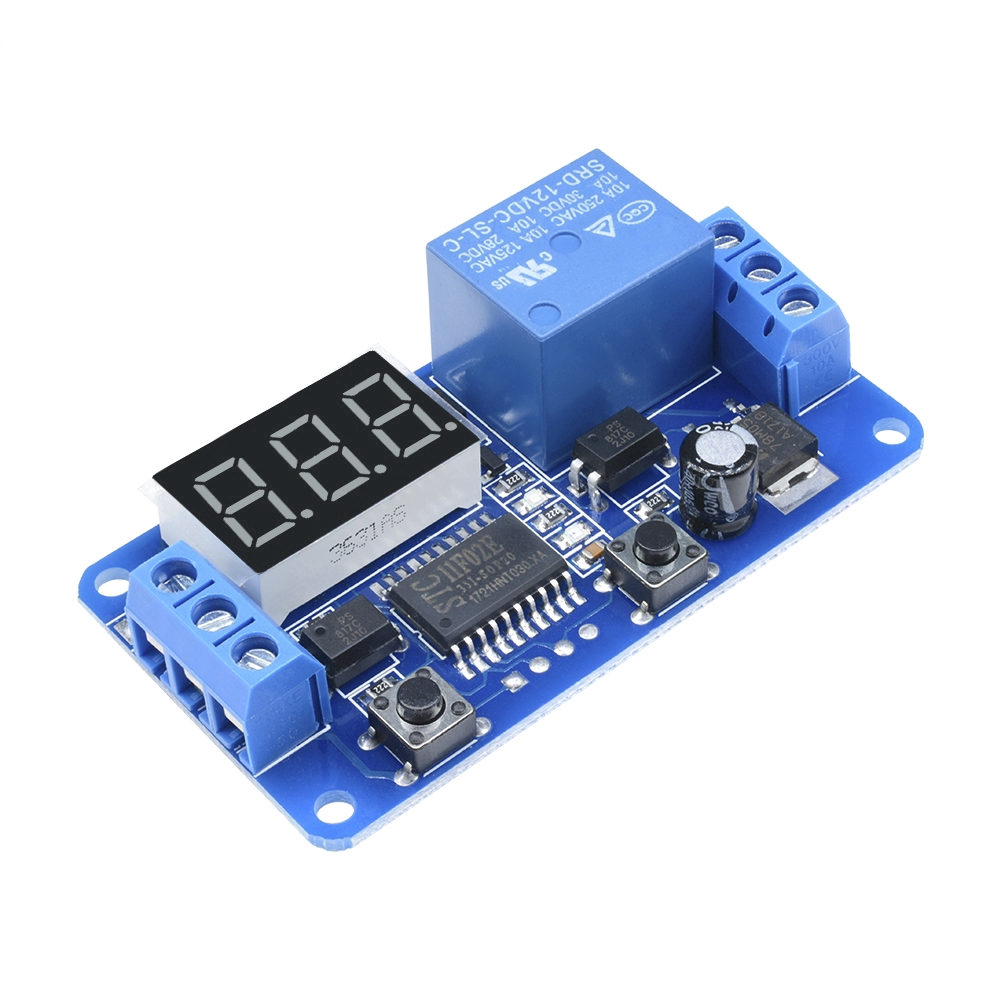 DIYMORE | DC 12V LED Display Digital Delay Timer Control Switch Module PLC Automation TOP - รูปที่ 7