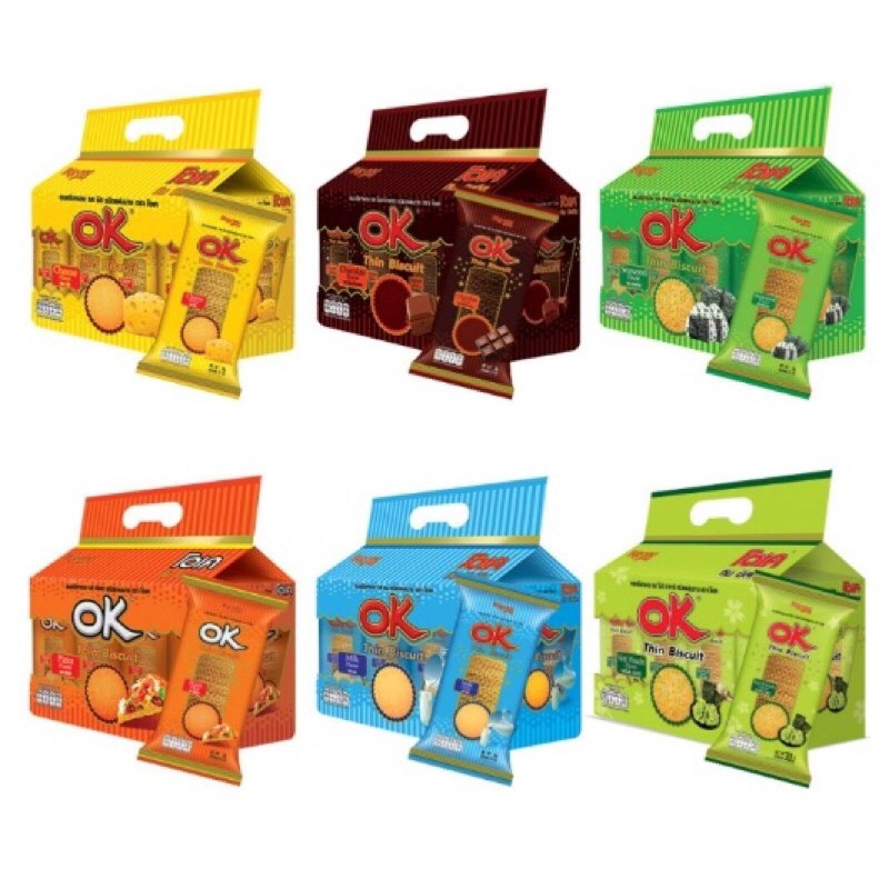 ขนมปังกรอบ ตราโอเค OK Thin Biscuit