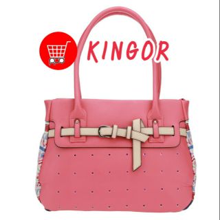 กระเป๋าสะพายข้าง KINGOR สีชมพู งานดีการันตีคุณภาพ ppdshopping