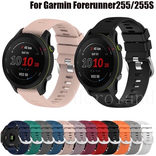 สายนาฬิกาข้อมือซิลิโคน 18 มม. 22 มม. สําหรับ Garmin Forerunner 255S Vivoactive 4S 3S Garmin Forerunner 255 Venu 2 Band