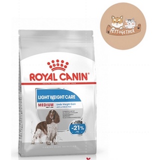 Royal Canin Medium Light Weight Care  ขนาด 12 kg สำหรับสุนัขโต พันธุ์กลาง อ้วนง่าย อายุ 12 เดือนขึ้นไป (นน. โตเต็มวัย 11