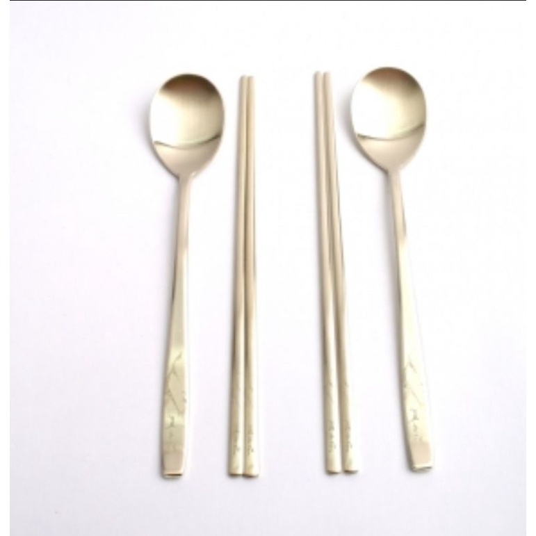 ชุดช้อนและตะเกียบของเกาหลี, Korea spoon &amp; chopsticks set made in Korea