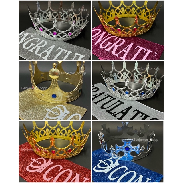 สายสะพายปัจฉิม พร้อมส่ง สายสะพาย congratulations แบบกริตเตอร์