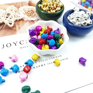 กระดิ่งเต้นรํา แฮนด์เมด ขนาดเล็ก หลากสีสัน สําหรับคริสต์มาส Diy จํานวน 100 ชิ้น ต่อแพ็ค