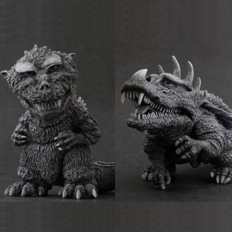 X-Plus Deforeal Godzilla 1955 & Deforeal Anguirus 1995