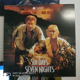 แผ่น Laserdisc "Six days Seven nights" Harrison Ford หนังดี น่าสะสม แผ่นสวยใจ สินค้าดี ไม่มีย้อมแมว