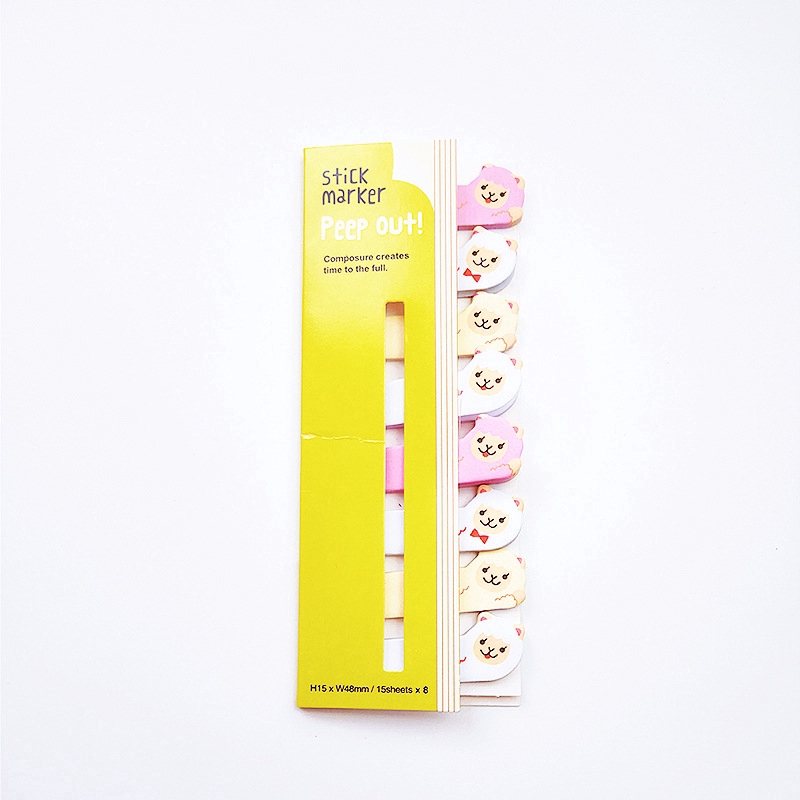 ลายสัตว์น่ารักสร้างสรรค์ นักศึกษาโพสต์มันหมายเหตุ กระดาษโน้ตข้อควา บันทึกสำนักงาน - รูปที่ 5
