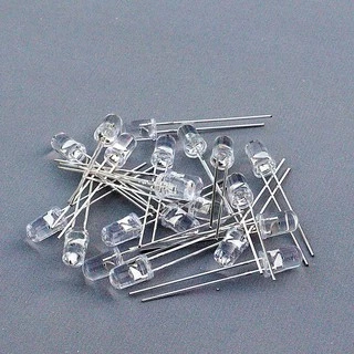 led กระพริบ 7 สี 5mm มีกระพริบไวและกระพริบข้า 20หลอด