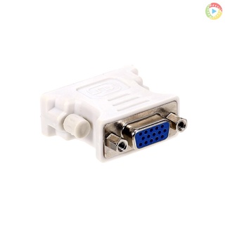 Docooler Dvi To Vga อะแดปเตอร์ Dvi(24+1) Male To Vga Female อะแดปเตอร์แปลงสายเคเบิ้ลสําหรับเดสก์ท็อปคอมพิวเตอร์แล็ปท็อปโปรเจคเตอร์