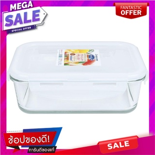 กล่องอาหารผืนผ้า SUPER LOCK 6089 0.65 ลิตร ภาชนะใส่อาหาร RECTANGULAR FOOD CONTAINER MICRON SUPER LOCK 6089 0.65L