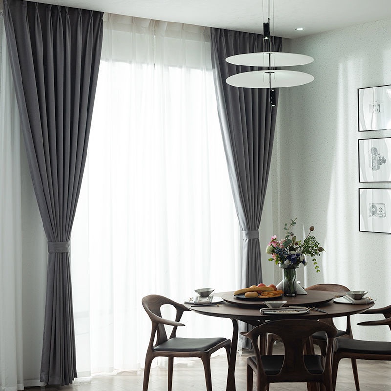 แนะนำ ผ้าม่าน ผ้าม่านทึบแสง100% หนามีTexture 🚀พร้อมส่ง ทันใช้🚀 แบบห่วงตาไก่สีเงิน ถูกใจทุกคนใช้งาน ราคาพิเศษ มีเก็บเงินปลายทาง