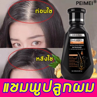 PEIMEI แชมพูสมุนไพรขิงบำรุงผม 250ml แชมพูขิง ผมยาวไว ป้องกันผมล่วง ขิงบำรุงถึงราก รากผมแข็งแรง ซ่อมแซมผมเสีย ยาสระผม แชม