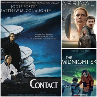 DVD หนังอวกาศ - Contact☆Arrival☆The Midnight Sky มัดรวม 3 เรื่องดัง #หนังฝรั่ง #แพ็คสุดคุ้ม