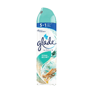 เกลดสเปรย์ปรับอากาศ กลิ่นโอเชี่ยน แอสเคป 320 มล Glade Aerosol Spray Air Freshener Ocean Escape 320ml.